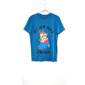 Men’s Arthur t-shirt. Size small. Hugs Not Drugs.